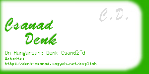 csanad denk business card